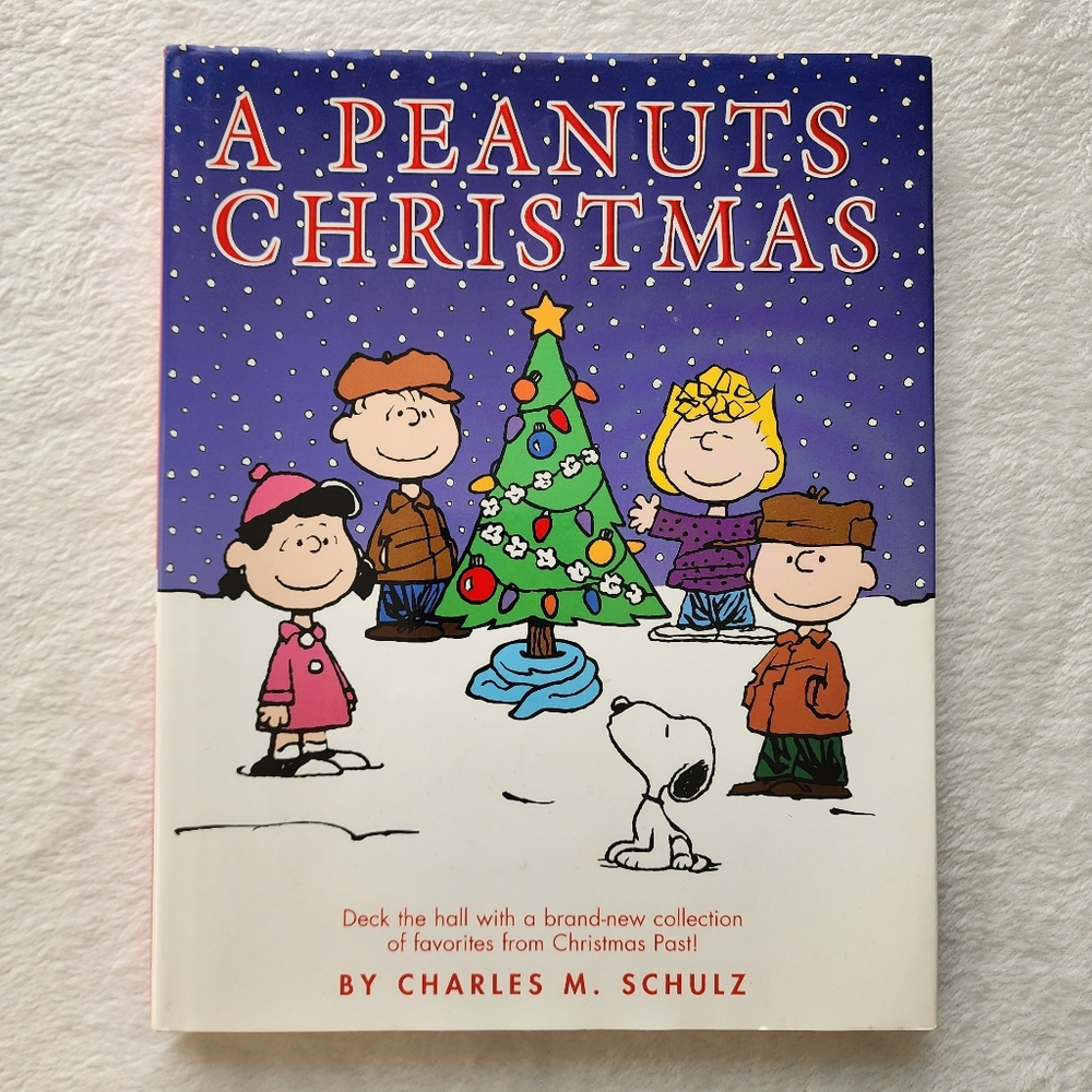 Peanuts Christmas Book Charles Schulz Charlie‎ Brown Hard Cover Holiday Classic